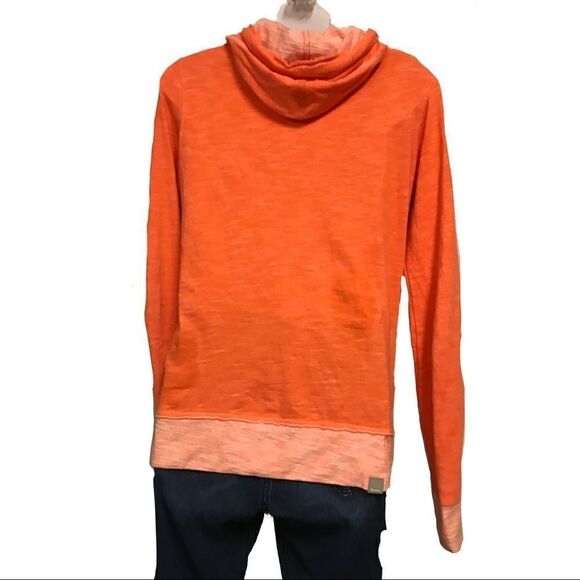 Bench Orange Full Zip Hoodie Sweatshirt Jacket Small - Picture 10 of 16